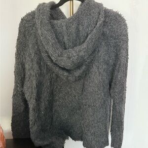 James Perse Gray Fuzzy Sweater